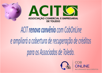 ACE Toledo renova convênio com o CobOnLine